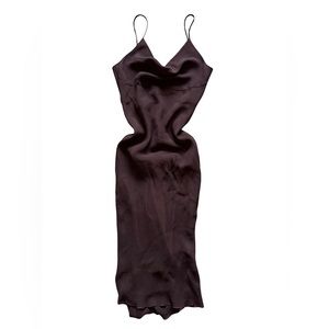 Vintage Vertice mash and satin layered dress